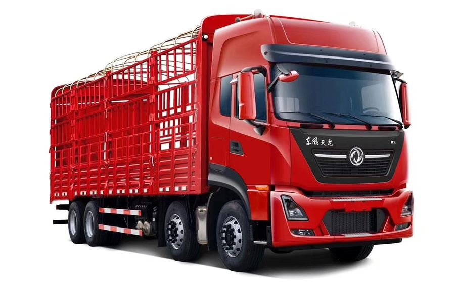 東風天龍KL前四后八9.6米高欄車