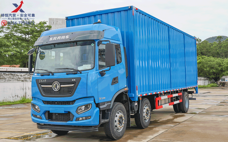 東風天錦KR前四后四8.6米廂式車