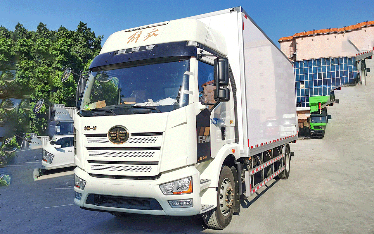 解放J6L单桥8米冷藏车