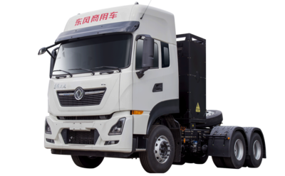 东风天龙电动换电牵引车