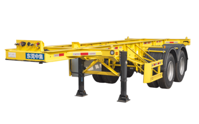 2轴20尺危险品罐箱骨架运输半挂车