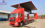 东风天锦KR单桥9.8米翼开启厢式运输车（飞翼车）