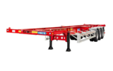 3轴40尺直梁骨架运输半挂车