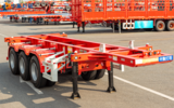 3轴20尺集装箱运输骨架挂车